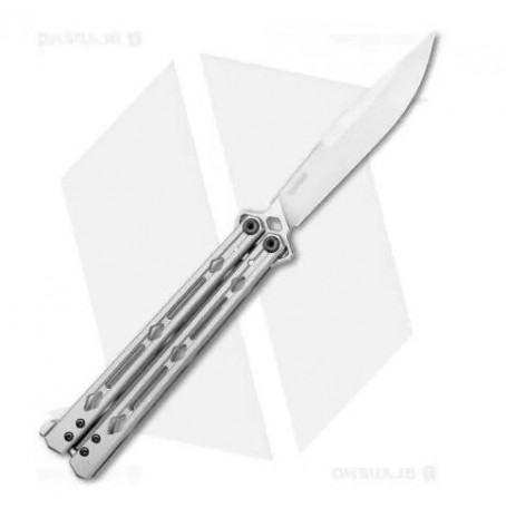 Butterfly Stainless Steel Knives with Stainless Steel Handles, Sandvik 14c28n, Reliable and Safe, Multiple Carrying Options, Easy to Carry, Pocket Knives