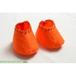 Two Tone Baby Shoes Fabric Shoes, Soft High-quality Thick Natural Felt, Handmade