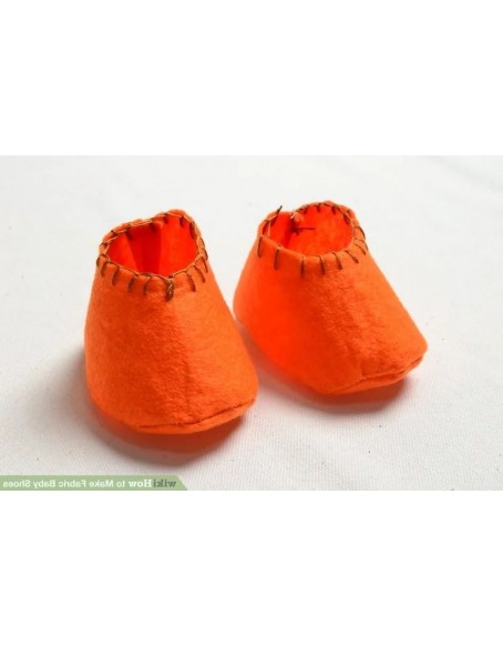 Two Tone Baby Shoes Fabric Shoes, Soft High-quality Thick Natural Felt, Handmade