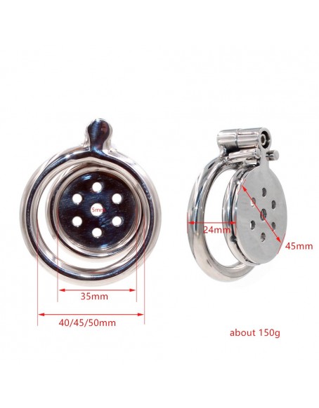Flat Chastity Cage & Cages, the Latest Invisible Design, 3 Kinds of Ring