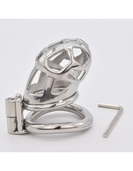 Metal Male Chastity Device with Screw Lock 1.57 Inch