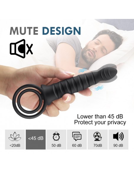 10 Vibration Modes Men Cock Ring Adult Sex Toys, Usb Magnetic Charging 