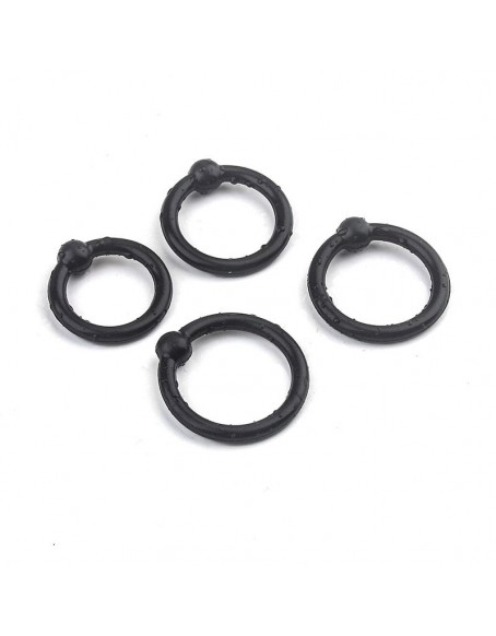 4 Pcs Black Cock Ring for Penis, waterproof Silicone Sex Toy Ring for Man & Couple Delay Control, 4 Sizes (0.98 Inch 1.1 Inch 1.22 Inch 1.37 Inch)