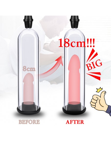 Men Manual Vacuum Penis Enlarger for Enlargement, the Penis Pump with Soft Comfortable Sleeve, Beginner Penis Pump Make You Bigger, Black, 3pcs Suction Sleeves