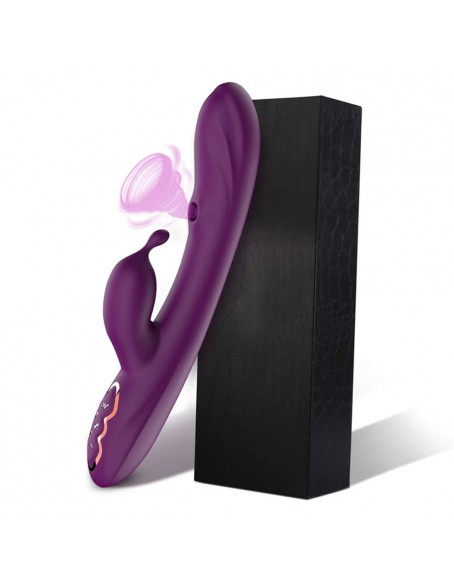3 in 1 G Spot Vibrator with 7 Vibration 7 Suction Modes for Women, Silicone G Spot Toy with Clitoral Sucking, G Spot Vibrators & Stimulator & G Spot Wand Adult Sex Toys for Women Pleasure, Waterproof