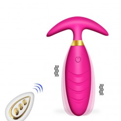 Prostate Massager Male with 10 Vibration Modes, Remote 3 in 1 Anal Vibrator Sex Toy for G Spot Stimulation,red Ass Vibrator for Men Women Couple