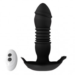 Thrusting Anal Toy Remote Controlled 10 Vibration Modes and 3 Swing Motion, Waterproof G Spot Thrusting Anal Vibe Clitoris Anus Stimulation for Men Women