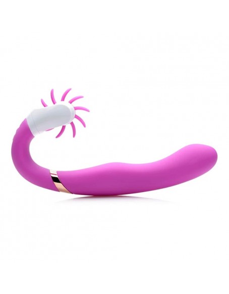 Clitoral Massager Cool Purple, Clitoral Vib with 9 Pleasure Settings and 3 Speeds, Powerful and Silent G Spot Toy & Vibrating Anal Dildo for G-spot & Anal Stimulation, Silicone, Waterproof, Perfect Curves