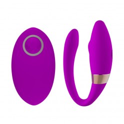 Cheap Bullet Egg Vibrator with 10 Vibration Modes for G-spot Stimulation, Remote Control Sex Toys for Couples, Powerful Soft Silicone, 2 Inch and Purple