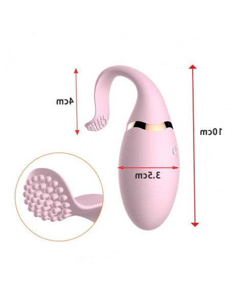 Remote Control Pink Love Egg Bullet Vibrator for G-spot Stimulation, Wireless Bullet Egg Vibrator for Women,usb Charge 10 Kinds of Frequencies