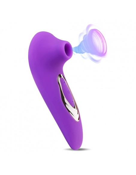 G-spot Dildo Clitoris Stimulator & Clit Viborators, Women Sucking Vibrator with 5 Frequencies, Adult Sex Toy Clitoris Stimulators for Her, Non-contact Clitoral Stumulation， Rose, Waterproof, Silky Smooth Silicone Head