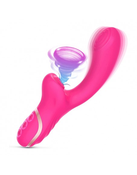 G Spot Vibrator for Women with 10 Sucking & Vibrating Modes, Waterproof G Spot Toy & Vibrator Dildo, 2 in 1 Dual Pleasure for G-spot and Clitoris Stimulation, Best G Spot Vibrator Anal Nipple Stimulator Adult Sex Toys