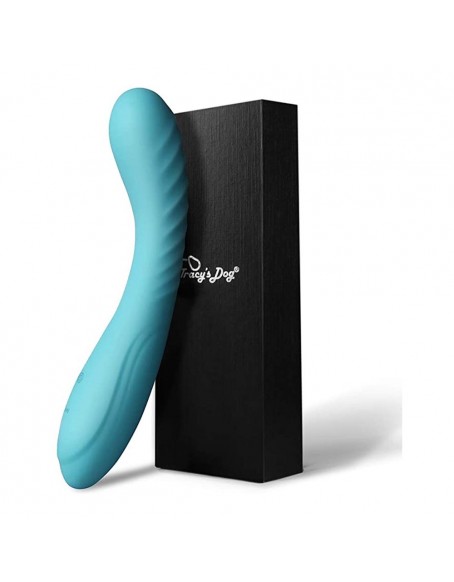 Gspot Dildo Vibrator with 10 Powerful Vibrations for Deep Penetration, Utral-soft Silicone Vibrating G Spot Stimulator & Personal Massager for Clitoral Vagina and Anal Stimulation， Best G Spot Vibrators for Women and Couples, Teal, Rechargeable