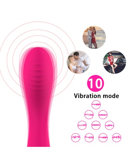 4 in 1 Clit and G Spot Vibrator Sex Toys for Women 10 Vibration Modes 8 Seconds to Orgasm Finger Shaped Vibes Adult Female Gspot Stimulator