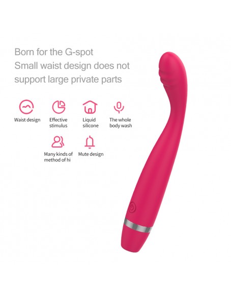 Red Bendable Finger Vibrator 10 Vibrations Silicone G Spot Vibrator for Women Quick Orgasm Vagina Massagers Rechargeable