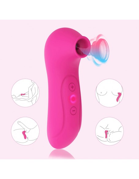 Premium Clitoral Sucking Toy & Clit Vib for Women, Wave Technology 10 Intensity Level Clit Toys for G Spot Nipple Stimulation, Sex Sucking Toy, Waterproof, Rechargeable