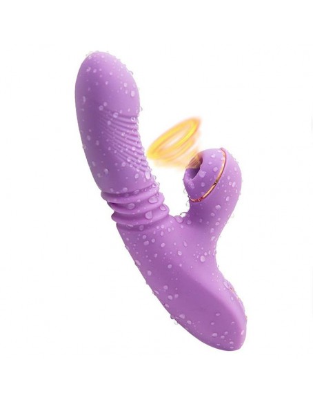 Sex Viberater Waterproof Dildo Cibrator Vibrator for Girls Heating Function 7 Modes Clitoris G Spot Stimulation Purple