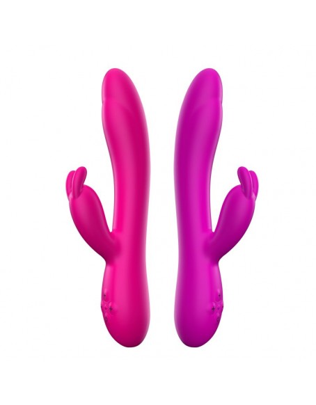 The Best Purple Silicone Multi Speed Rabbit G-spot Vibrator with Bunny Ears for Clitoris Nipple Dildo Stimulation Powerful 16 Vibration Patterns