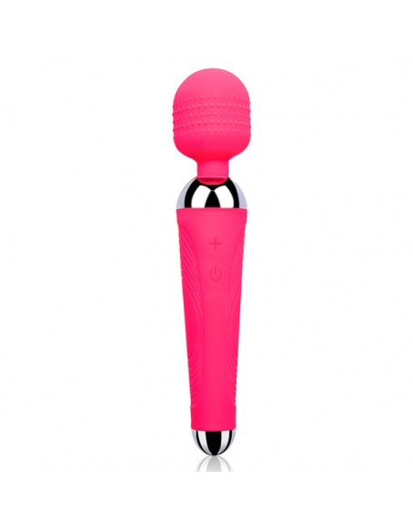Usb Rechargeable Strong Powerful Vibrating Massager Sticks Wtih 10 Functions, Red Silicone Adult Wand Sex Toys for Women Clitoris Stimulator, Cheap and Well Made, Easy to Use