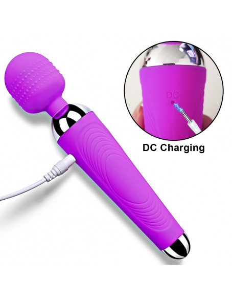 Cheap Best Wireless Strongest Handheld Wand Massager for Women with 10 Powerful Magic Vibrations, Silicone Purple Flexible Neck Body Wand for Women, Clitoral Pocket Stimulator for Neck Foot Pain Relief