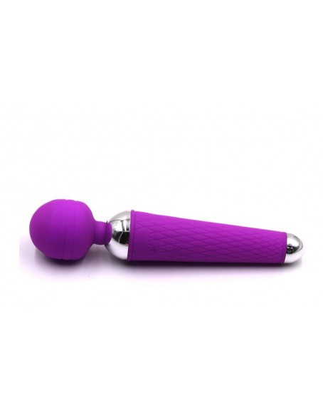 Magic Wand Rechargeable Body Massager, purple Portable Handheld Vibe Wand Waterproof with 10 Modes for Body Massage，powerful & Quiet Best Wand Massager on the Market