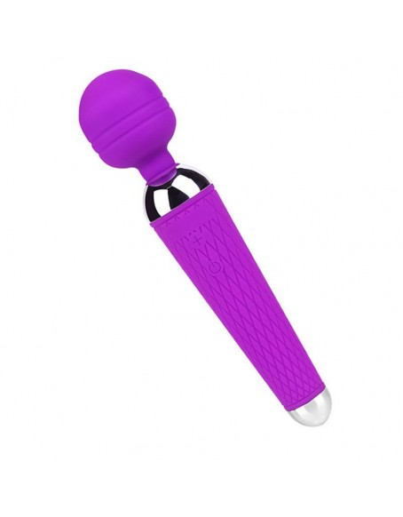 Magic Wand Rechargeable Body Massager, purple Portable Handheld Vibe Wand Waterproof with 10 Modes for Body Massage，powerful & Quiet Best Wand Massager on the Market